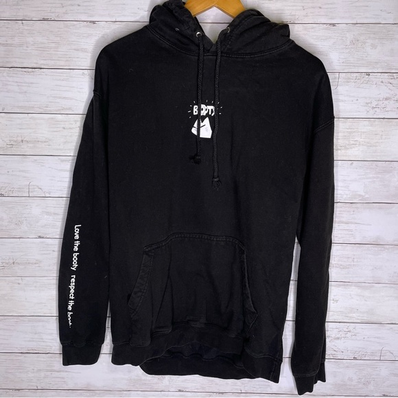 Love The Booty Respect The Booty Hoodie Black - Picture 3 of 6